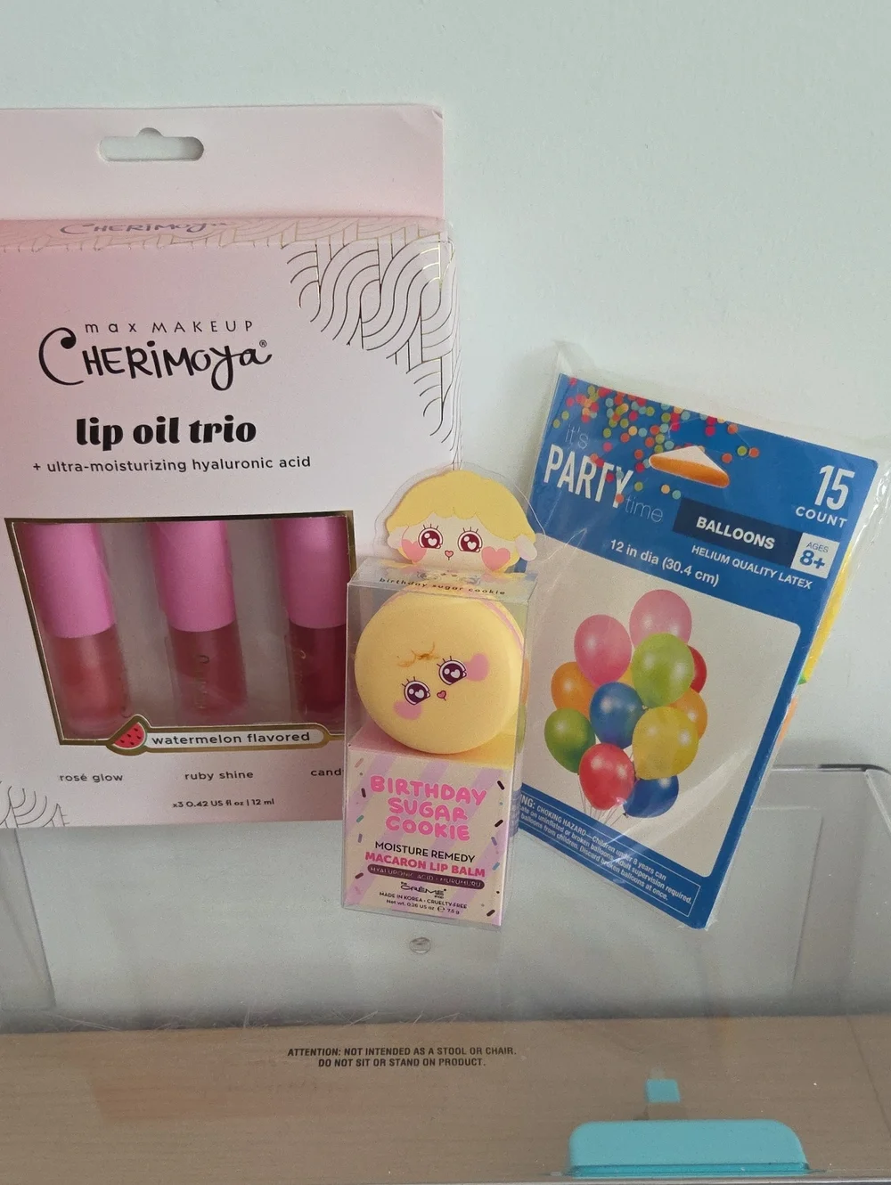 Pink Lip Oil Trio Hydrating Watermelon Set, Creme Shop Macaron Lip Balm NWT